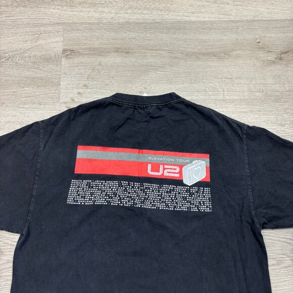 Vintage 2001 U2 Elevation Tour Band Tee Shirt Men's Large Bono - Picture 4 of 11
